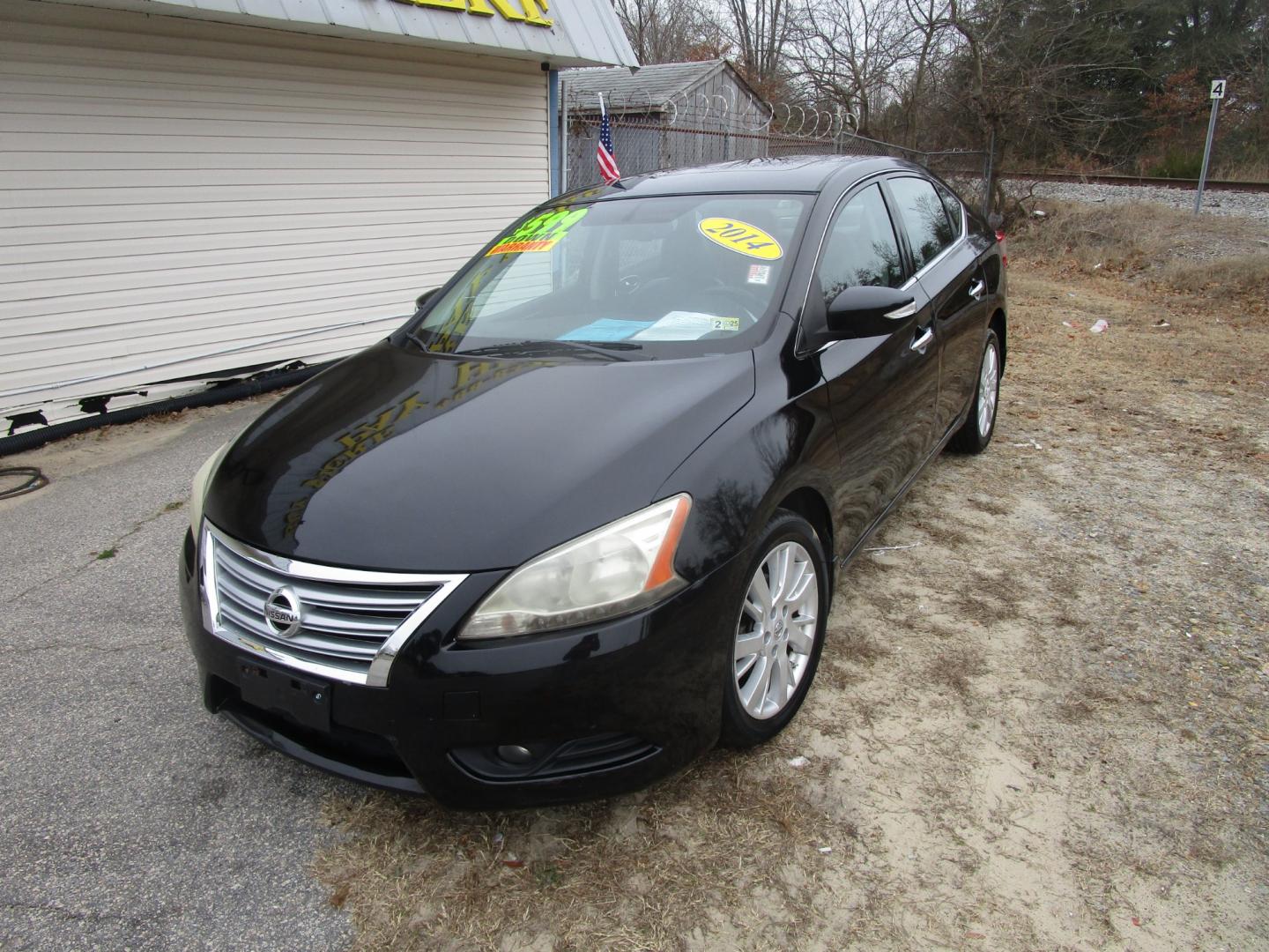 2014 Black Nissan Sentra S 6MT (3N1AB7AP6EY) with an 1.8L L4 SFI DOHC 16V engine, 6-Speed Automatic transmission, located at 2553 Airline Blvd, Portsmouth, VA, 23701, (757) 488-8331, 36.813889, -76.357597 - Photo#1